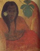 Paul Gauguin Tahitian woman painting